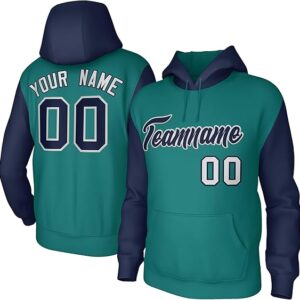 Custom Hoodie for Men Kids Fleece Pullover Sweatshirt Personalized Stitched Text Number Logo